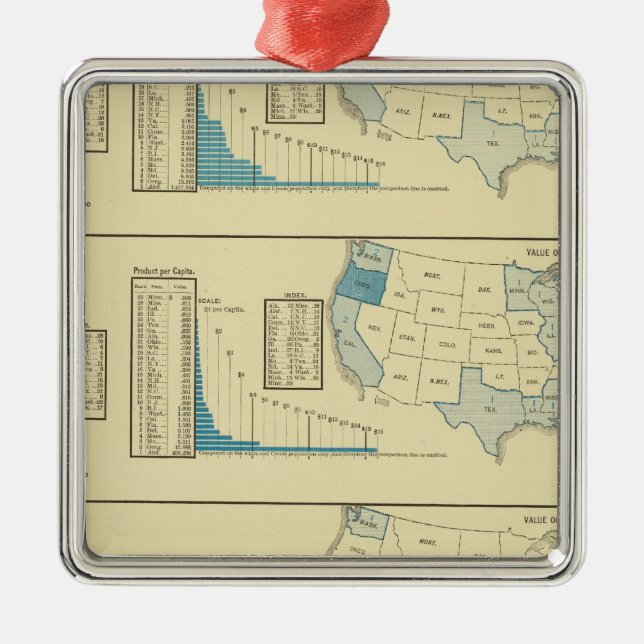 Ornamento De Metal Pesca (Frente)