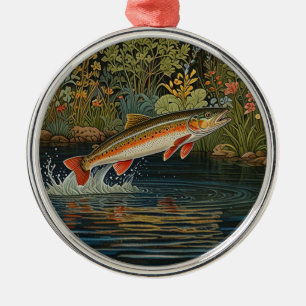 Ornamento De Metal Pesca com mosca russa