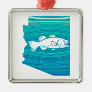 Ornamento De Metal Pesca por ondas de arizona