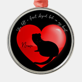 Ornamento De Metal Pet memorial keepsasaame ferret