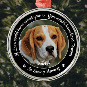 Ornamento De Metal Pet Memorial Pet Loss Keepsasasasasaame Foto