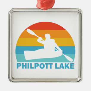 Ornamento De Metal Philpott Lake Virginia Caiaque