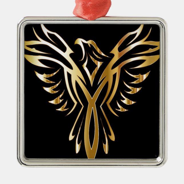 Ornamento De Metal phoenix (Frente)