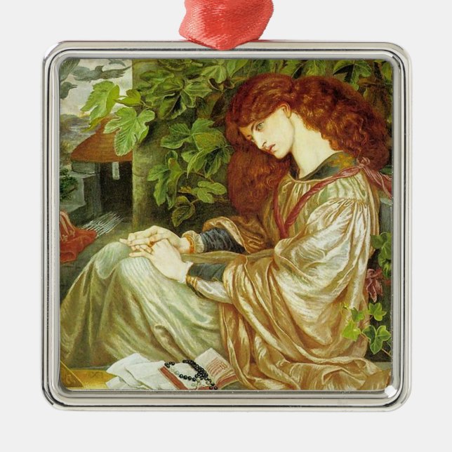 Ornamento De Metal Pia De' Tolomei (Linda Mulher Italiana) (Frente)