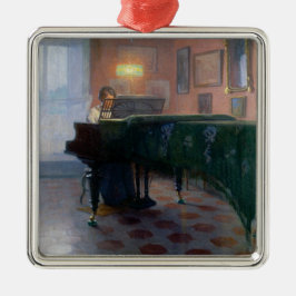 Ornamento De Metal Pianista (Pianista) (Música Feminina)