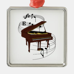 Ornamento De Metal Piano