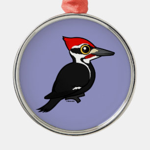 Ornamento De Metal Pica-pau de Birdorable Pileated