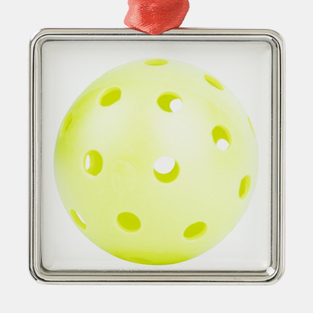 Ornamento De Metal Picle BAll Yellow (Frente)