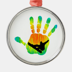ORNAMENTO DE METAL PICO 7 DA SNOWBOARDING