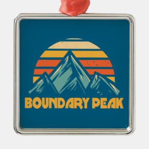 Ornamento De Metal Pico Boundary Nevada Retro Turquesa