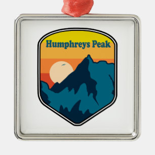 Ornamento De Metal Pico Humphreys Arizona Nascer do Sol