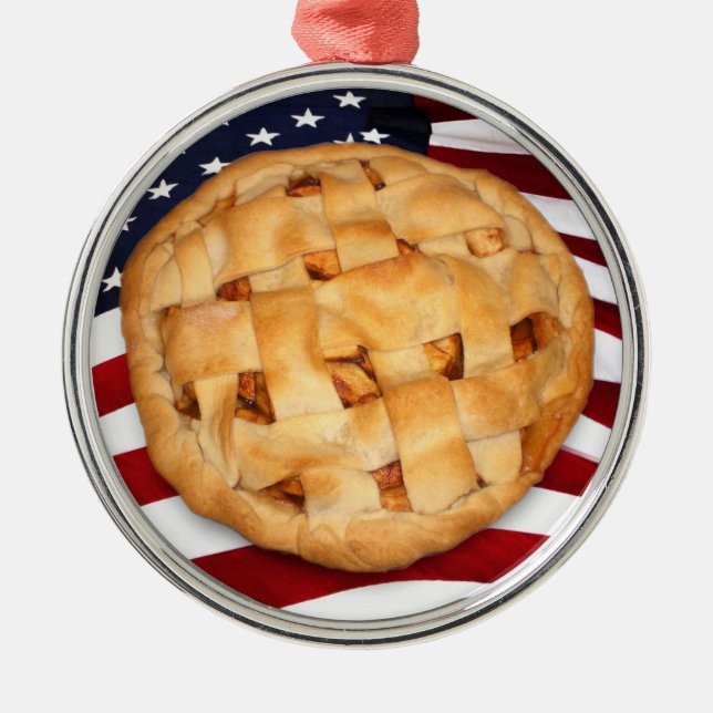 Ornamento De Metal Pie Americano (Frente)