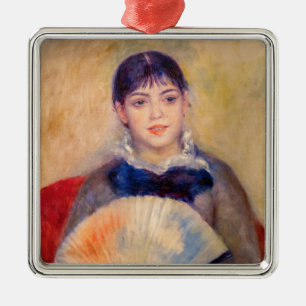 Ornamento De Metal Pierre-Auguste Renoir - Menina com um Leque