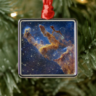 Ornamento De Metal Pilares da Criação Nebulosa da Águia Telescópio We