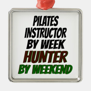 Ornamento De Metal Pilates Instrutor Hunter