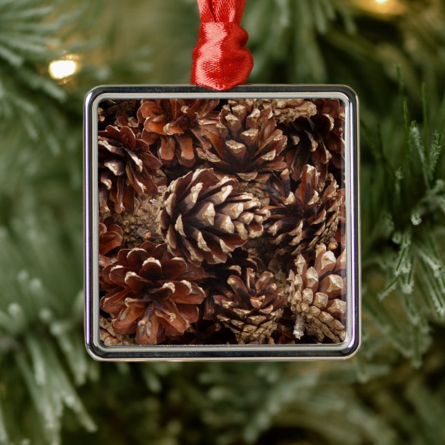 Ornamento De Metal Pine Cone Ornament (Árvore)