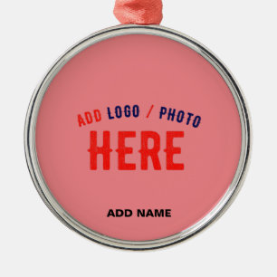 Ornamento De Metal PINK DE SALMÃO PERSONALIZADO MODERNO DE na moda VE