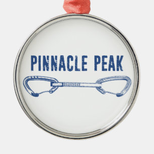 Ornamento De Metal Pinnacle Peak Arizona Escalada em Rocha Quickdraw