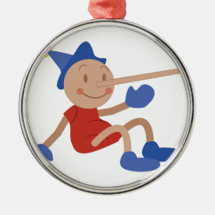Ornamento De Metal Pinocchio