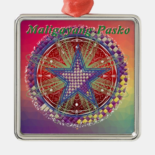 Ornamento De Metal Pinoy Christmas Parol Lantern (Frente)