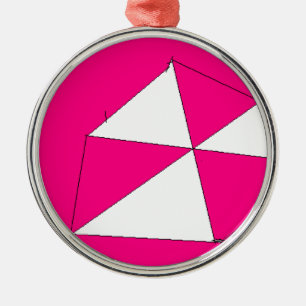 Ornamento De Metal Pintura digital branca rosa, arte infantil
