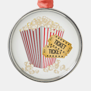 Ornamento De Metal Pipoca do filme