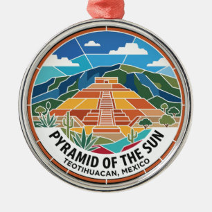 Ornamento De Metal Pirâmide do Sol Teotihuacan México
