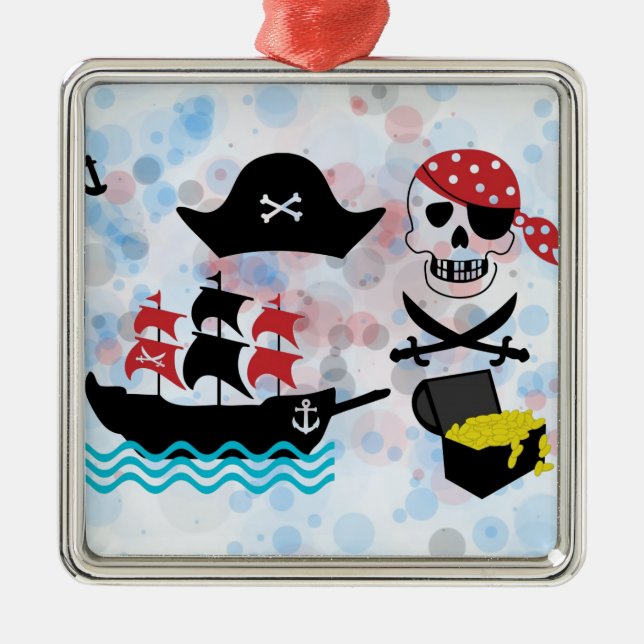 Ornamento De Metal Piratas (Frente)