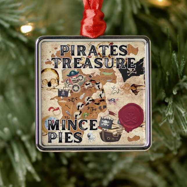 Ornamento De Metal Pirates Treasure - Mince Pies (Árvore)