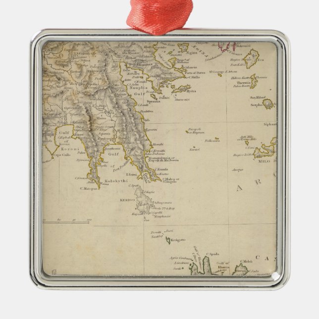 Ornamento De Metal Piscina e Candia do sul de Turquia III (Frente)