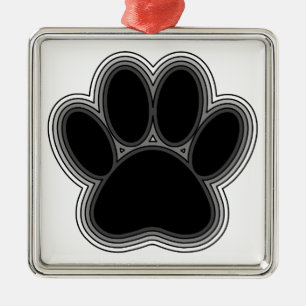 Ornamento De Metal Pista De Cães Com Descrições