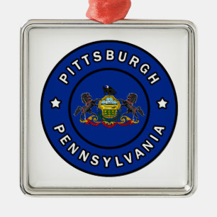 Ornamento De Metal Pittsburgh Pennsylvania