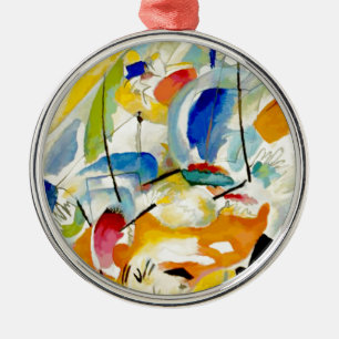 Ornamento De Metal PixDezines Kandinsky 1913 Batalha Naval Improv 31