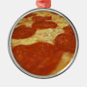 Ornamento De Metal pizza de pepperoni