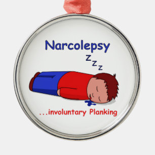 Ornamento De Metal Planking involuntário do Narcolepsy…