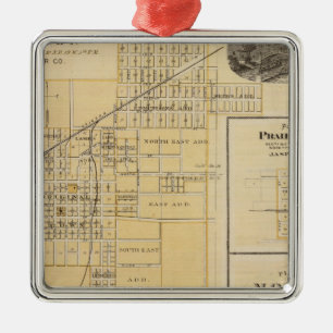 Ornamento De Metal Planos de Newton, Prairie City