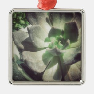 Ornamento De Metal Planta de Pintinhos e Caneta Negra e Verde