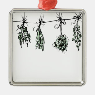 Ornamento De Metal Plantas De Jardim