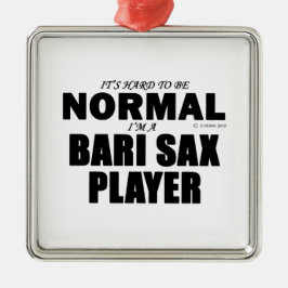 Ornamento De Metal Player Sax Bari Normal