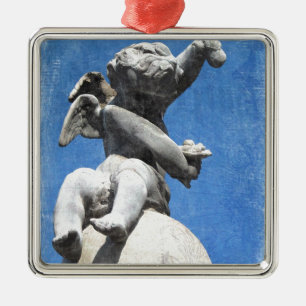 Ornamento De Metal Plaza Cherub