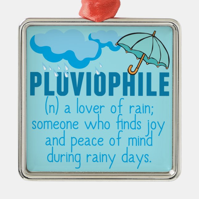 Ornamento De Metal Pluviophile (Frente)