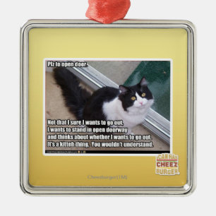 Ornamento De Metal PLZ ao estar aberto