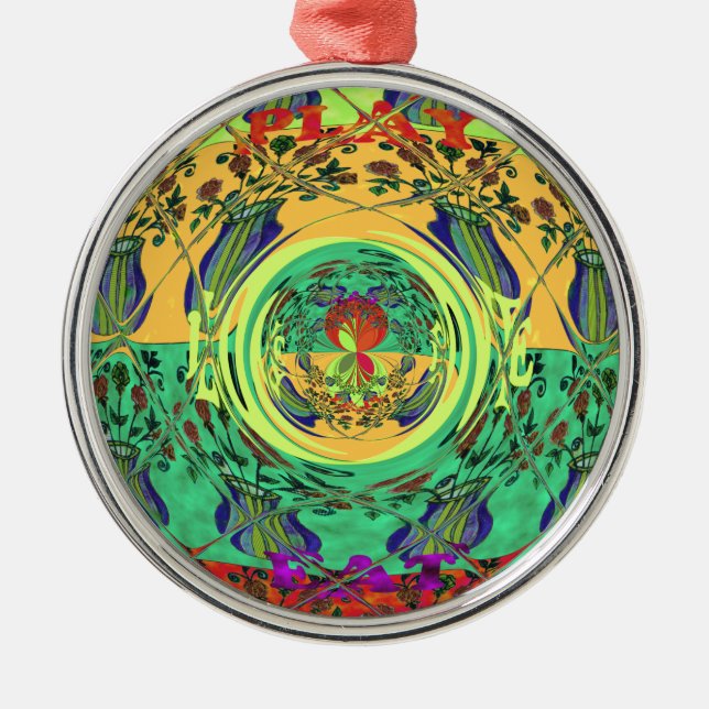 Ornamento De Metal Png de Hakuna Matata Tocar Amor no Natal (Frente)