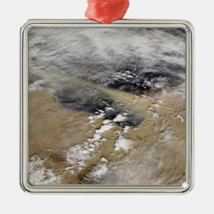 Ornamento De Metal Poeira sopra ao largo da costa da Líbia