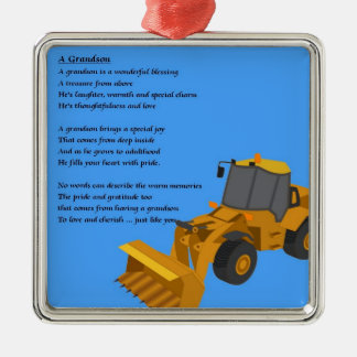 Ornamento De Metal Poema do neto - escavador