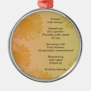 Ornamento De Metal Poema Sonho