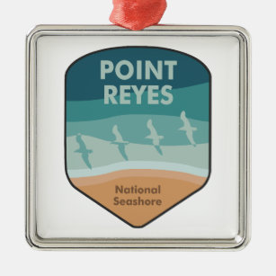 Ornamento De Metal Point Reyes National Seashore California Seagulls
