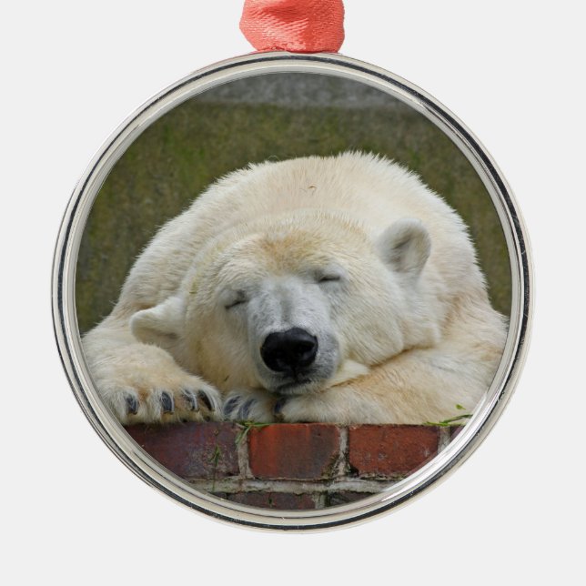 Ornamento De Metal PolarBear20150501 (Frente)