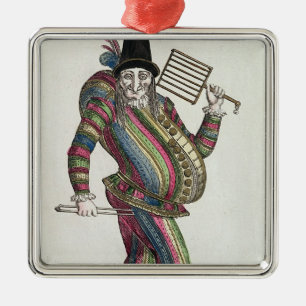 Ornamento De Metal Polichinelle