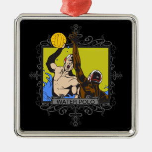 Ornamento De Metal Pólo aquático agressivo